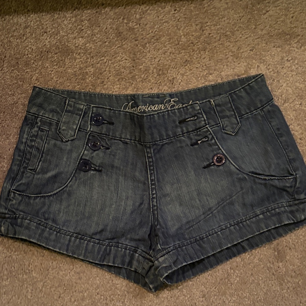 American Eagle Outfitters Women's Dark Gray Jean Shorts